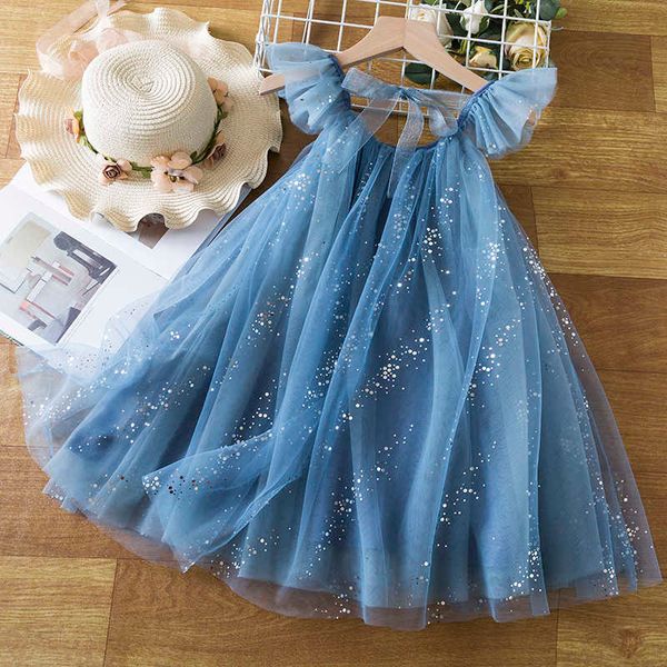 

girl's dresses dress for girl 3-8 yrs summer suspender sequin new birthday princess dress ruffles elegant children vacation casual vest, Red;yellow