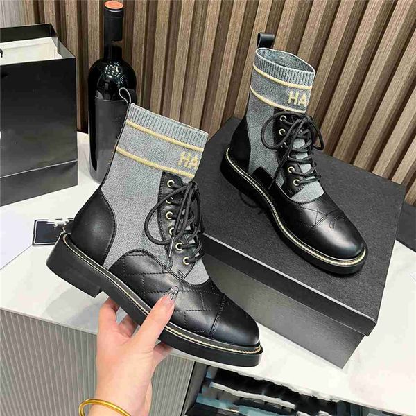

luxury design boots 2023 channel fashionable women's business work elegant decoration snow anti slip knight boots martin boots casual s, Black
