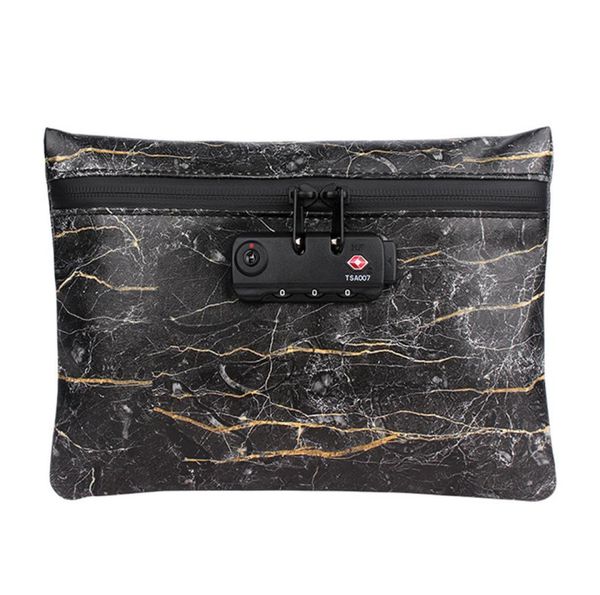 

10pcs firedog smoking smell proof bag pu leather tobacco pouch with combination lock for herb odor isolation stash container case 4056466