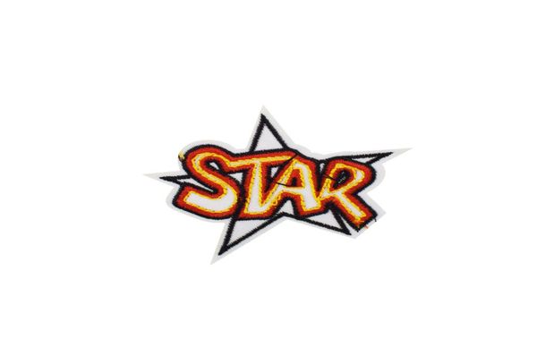 

10 pcs cool embroidery star patch badge for teens iron on transfer embroidery patch for clothes jeans jackets shirts hats sew acce2559237, Black