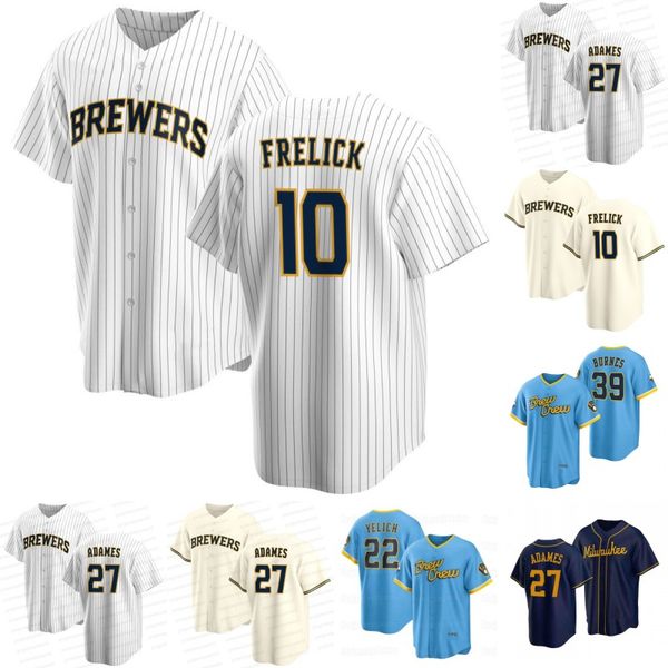 

womens & youth milwaukee sal frelick brewer jersey willy adames rowdy tellez christian yelich corbin burnes william contreras garrett mitche, Blue;black