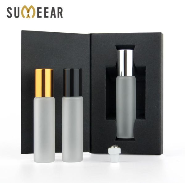 

20 pcs/lot 10ml mini roll on essential oil bottles packing box frosted gss bottle empty perfume bottle4496404