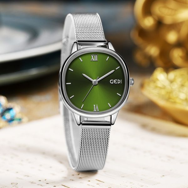 

watch women's fashion watches designer luxury quartz-battery oval stainless steel 28mm watches, Slivery;brown