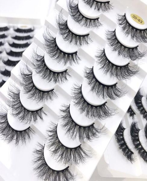 

false eyelashes whole 38pairs pack 25 mm 3d mink lashes bulk box package fluffy natural long fake makeup vendorfalse3544983