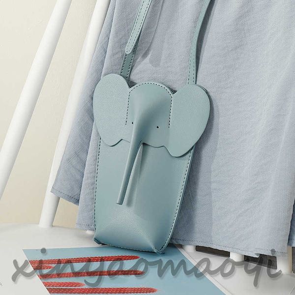 

stylish and casual cute mini phone bag women's shoulder handbag new leather elephant mini purse portable casual crossbody bag, no logo