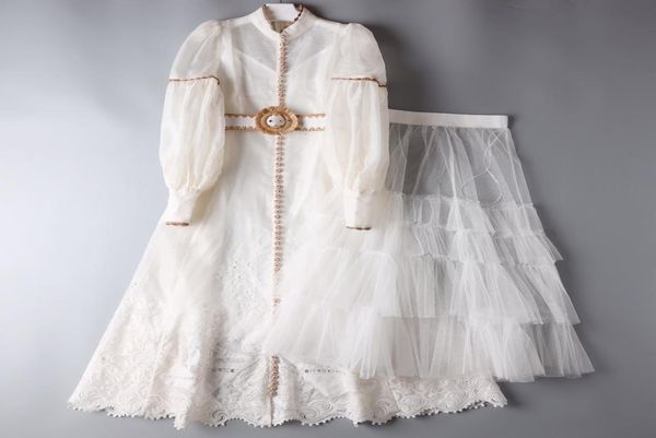 

selling perspective round neck lace stitched cotton dress8794642, Black