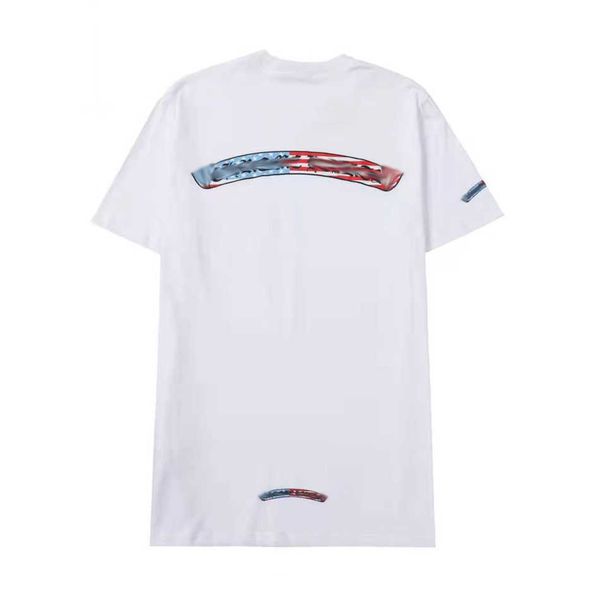 

men's luxury classics t shirt brand ch t-shirts designers men women tees fashion horseshoe sanskrit cross print cotton t-shirt casual, White;black