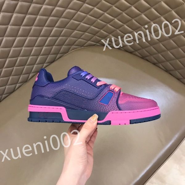 

2023 luxurys designer fashion cowhide men women sneakers fashion trend casual shoes summer mens board shoes sports shoes rd0632, Black