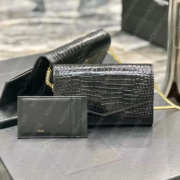 

designer bags women shoulder bag card holder sling bag up town kate bag handbag tassel crocodile chain clutch bags messenger purse luxury cr