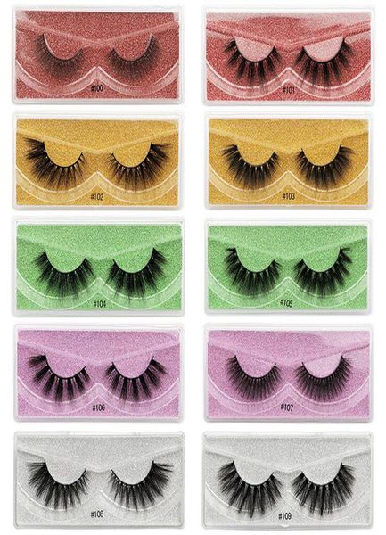 

faux 3d mink natural false eyelashes handmade curly lashes eyelash extension makeup dramatic lash 5 colors7959183