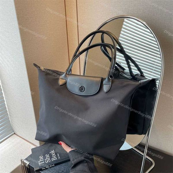 

leather retail women wholesale handbag bags genuine black designer bag foldable brand waterproof nylon large storage horse 70th anniversary