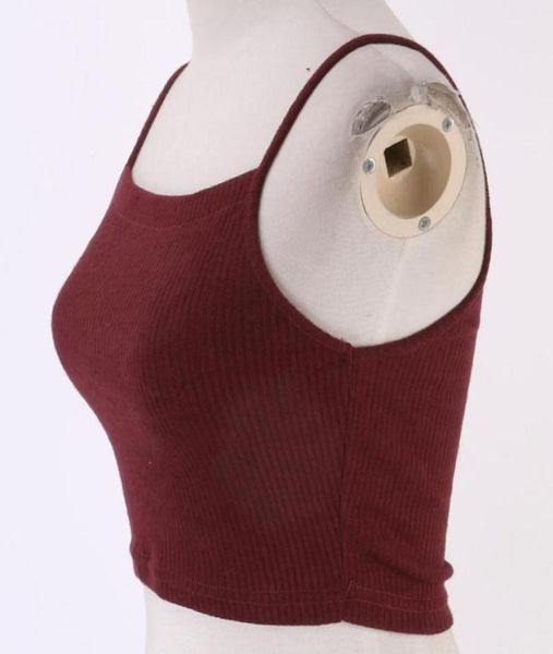 

women crochet knit vest crop yoga knitted bra bikini tank beachwear24795359997125, White;red