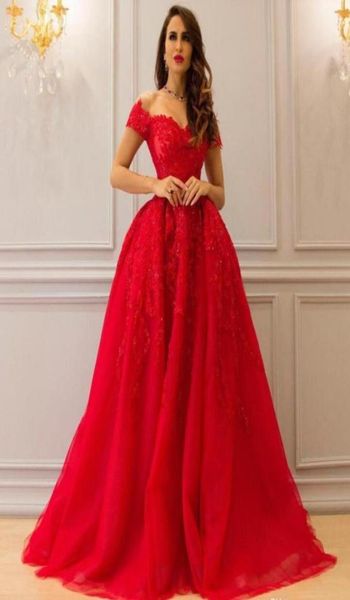 

2021 charming red prom dresses lace spakrly formal evening gowns off the shoulder sequins beading arabic dubai party guest lady dr6834052, Black