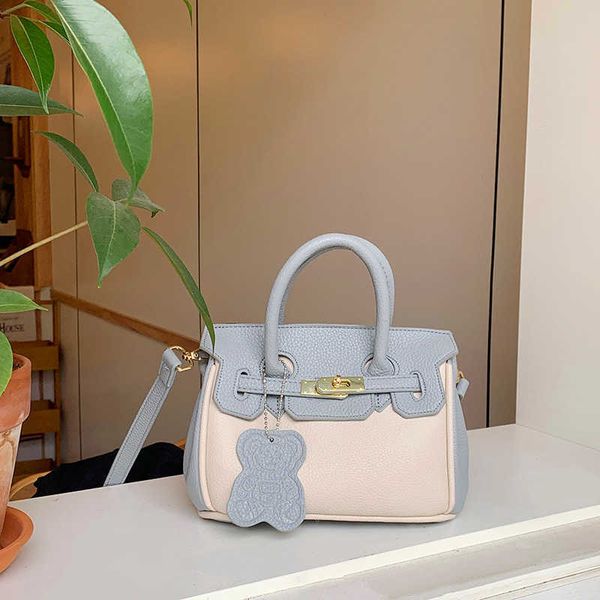 

brikiss h ermes designer tote bags lightweight and westernized 2023 spring new fashion litchi pattern small square bag large capacity with r