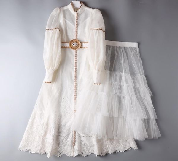 

selling perspective round neck lace stitched cotton dress3589682, Black