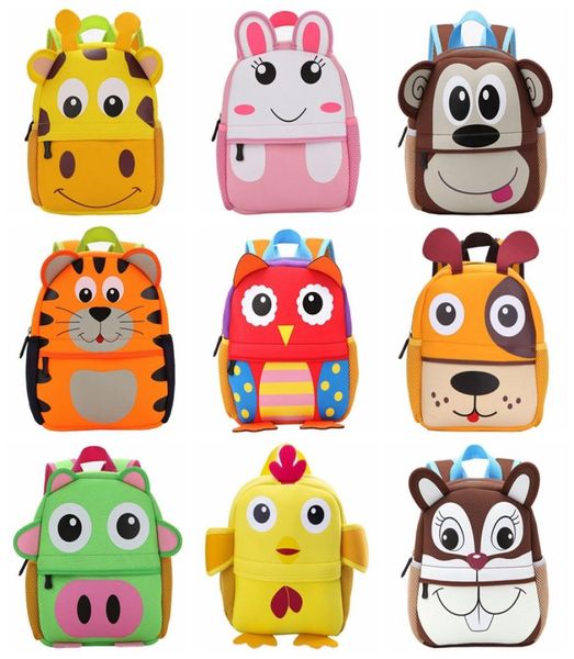 

children 3d cartoon kids backpack cute animal design toddler kid school bags kindergarten bag giraffe monkey6086345