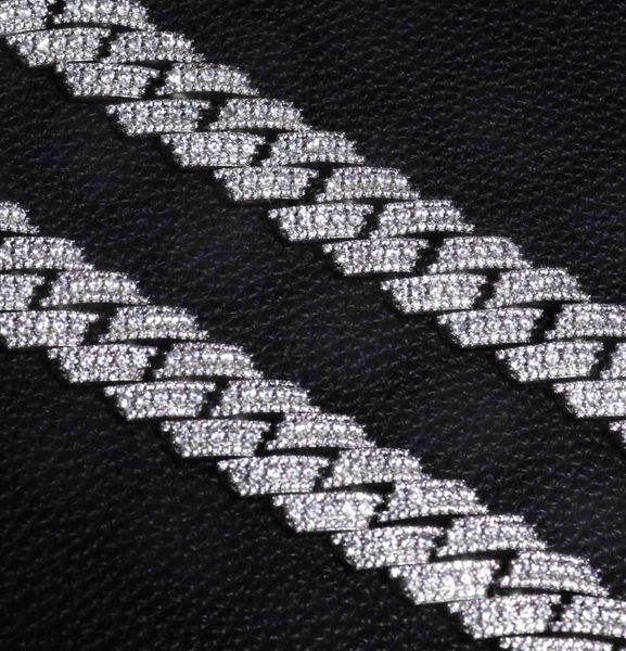 

fine jewelry necklaces men diamond necklace for men moissanite chain cuban, Silver