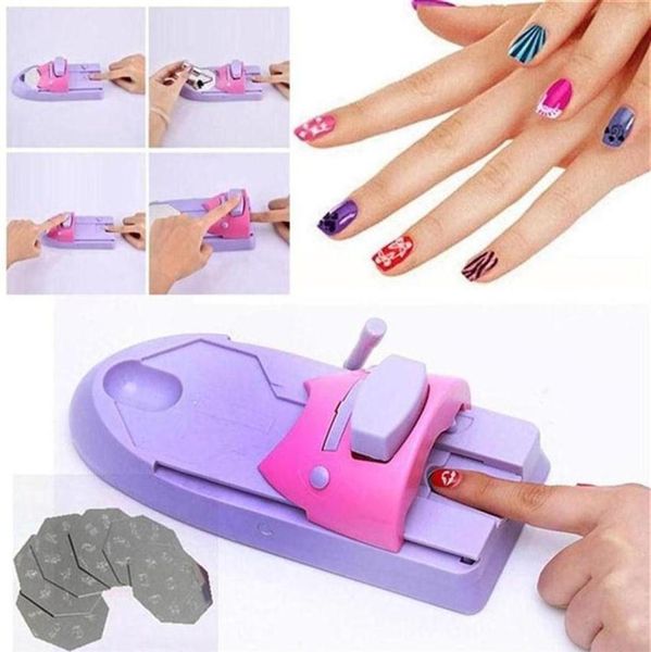 

diy portable nail printer art stamping tool nail polish decoration printer machine nail stamper set258w271m8352328, Silver