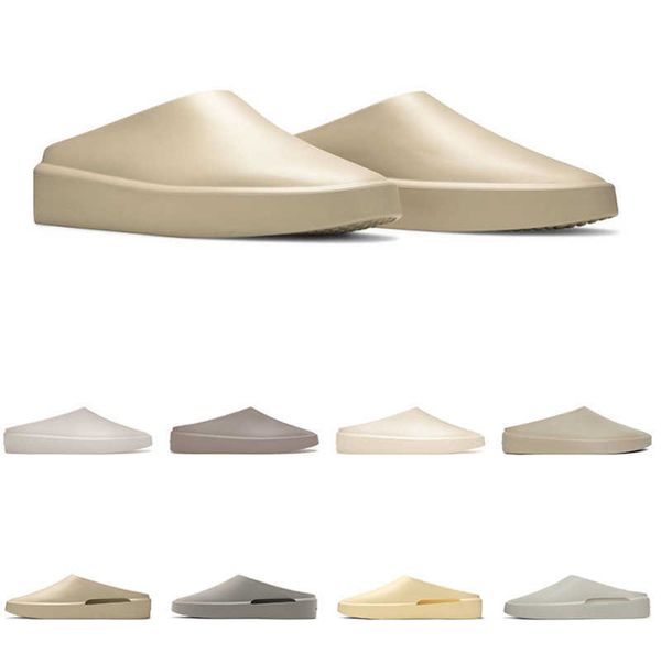 

slippers men women slide slippers fog the california slip on slippers almond cement concrete cream oat mens trainer fashion all-match, Black