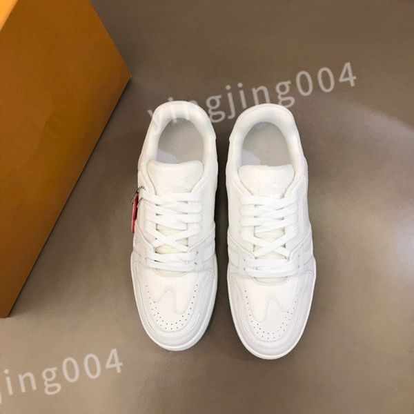 

luxurys man woman downtown leather sneakers sporty shoes wholesale white black blue casual shoe rubber sole trainer sneaker size 39-45 rd080
