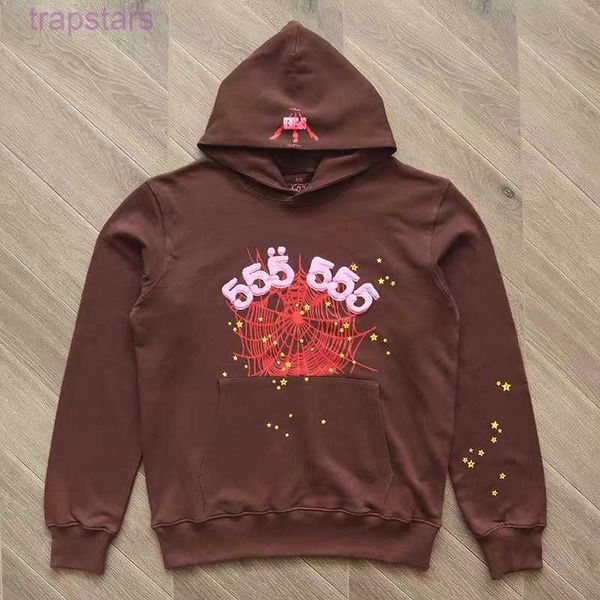 

designer spider sp5der hoodies young sweatshirts streetwear thug 555 angel hoody men women 11 pullover hooded printing web sweats graya804, Black