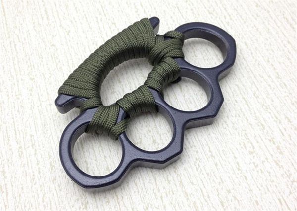 

new arival black alloy knuckles duster buckle male and female selfdefense four finger punches555217v8784973