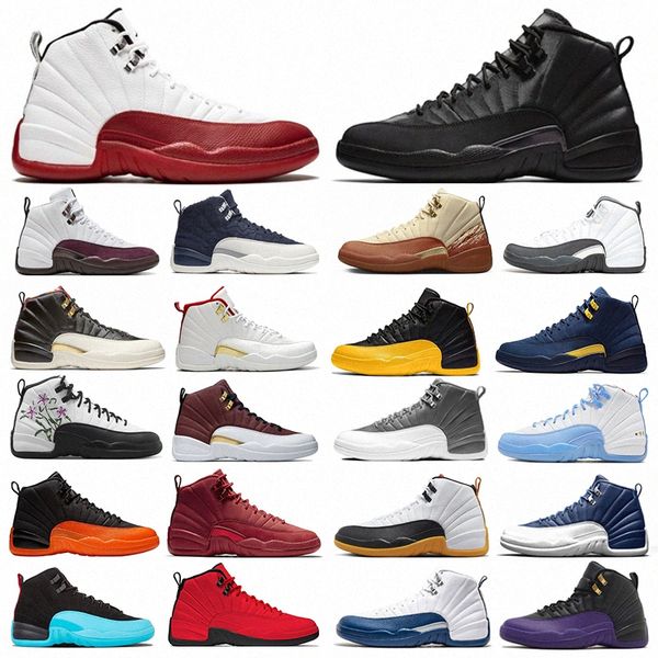 

jumpman 12 12s retro basketball shoes wnba all-star black taxi playoffs brilliant orange stealth field purple indigo men cherry reverse flu