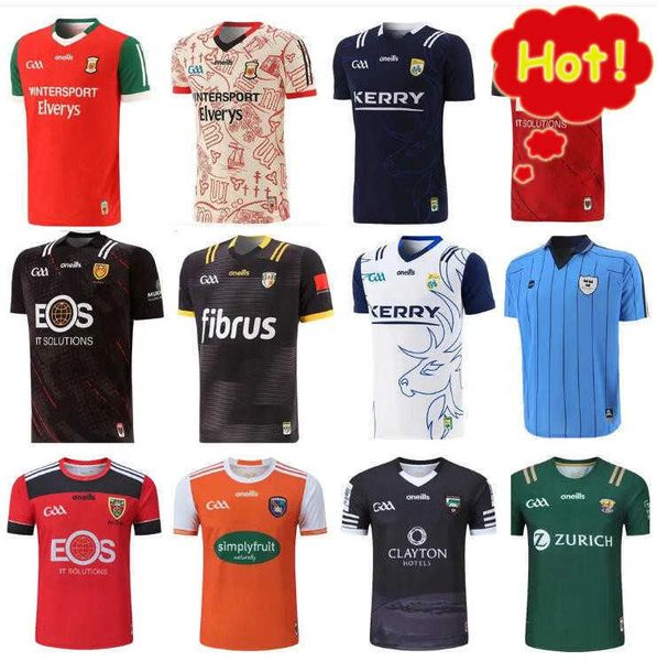 

23 24 ireland gaa rugby jersey wexford tipperary galway dublin gail football jersey limerick cavan kerry tyrone mayo meath jersey home/away, White;black