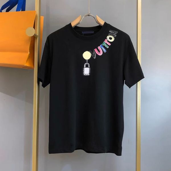 

23ss designer mens t shirts luxury womens letters printed loose tees fashion man t-shirt casual tees short sleeves hip hop streetwear heavy, White;black