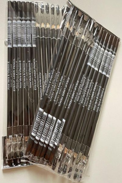 

eye makeup eyelip liner pencil with sharpener aloe vera vitamin e black brown eyebrow eyeliner6924282