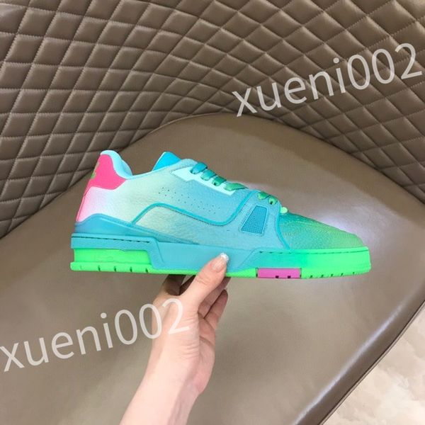 

luxurys designer fashion cowhide men women sneakers fashion trend casual shoes summer mens board shoes sports shoes rd0632, Black