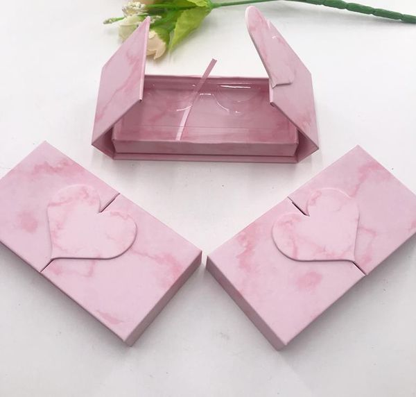 

marble folio lashes box magnetic packing dramatic pink eyelashes case strip lashes custom logo new style 2021 popular box2663211