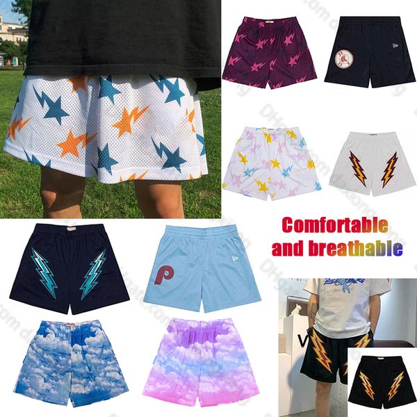 

summer mens fashion brand ee basic shorts casual mesh short newyork city skyline designers gym running fitness sport beach loose c13j#, White;black