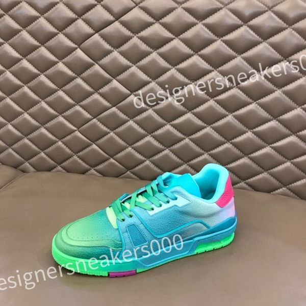 

luxury fashion men casuals shoes thick bottoms running sneakers popular elastic band low leather designer outdoor run casual athletic shoes, Black