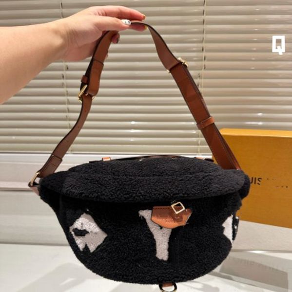 

women crossbody bag teddy bumbag designer mens fluffy shoulder bags fashion waist belts fuzzy bum bag cross body handbags fanny pack purses