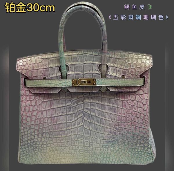 

original h ermes brikis's tote bags wholesale 30 cm 25 crocodile skin hand straddle bag sewn wax thread gold luxury leather goods with