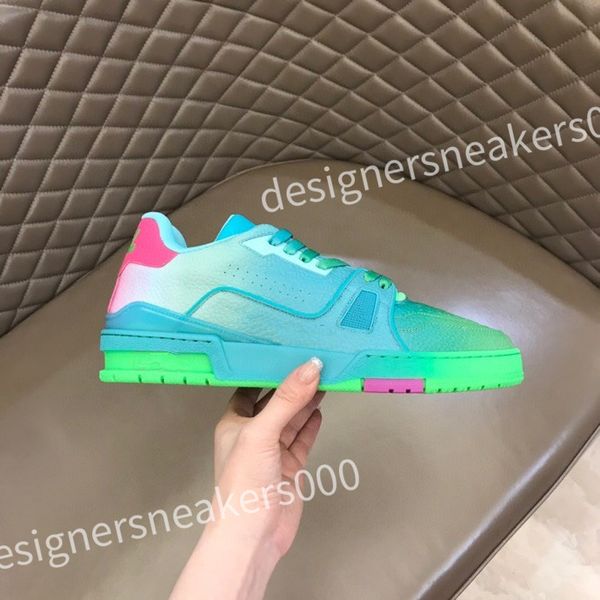 

2023 luxury fashion men casuals shoes thick bottoms running sneakers popular elastic band low leather designer outdoor run casual athletic, Black