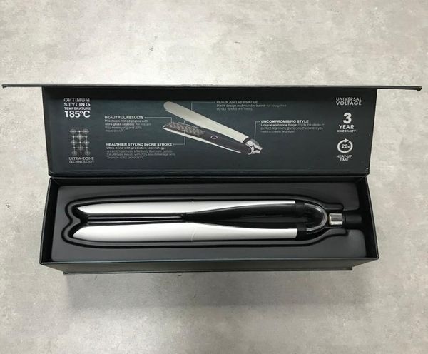 

dhl platinum hair straighteners professional styler flat hair straightener hair styling tool white and black high quali1013033
