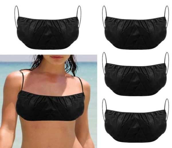 

camisoles tanks 50 pieces disposable bras for spray tan spa salon garment underwear women039s tanning brassieres lingerie5071513, Black;white