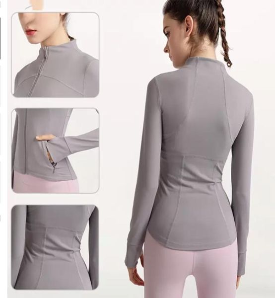 

lu 2022 new fallwinter fitness yoga slimundefinedfit zipper lu clothing running long-sleeved yoga clothing jackets with 568837