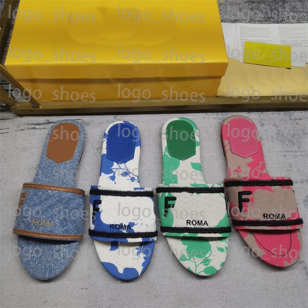 

designer knit slippers brand embroidery logo womens ladies luxury outdoor beach sandal plus size sandal, Black