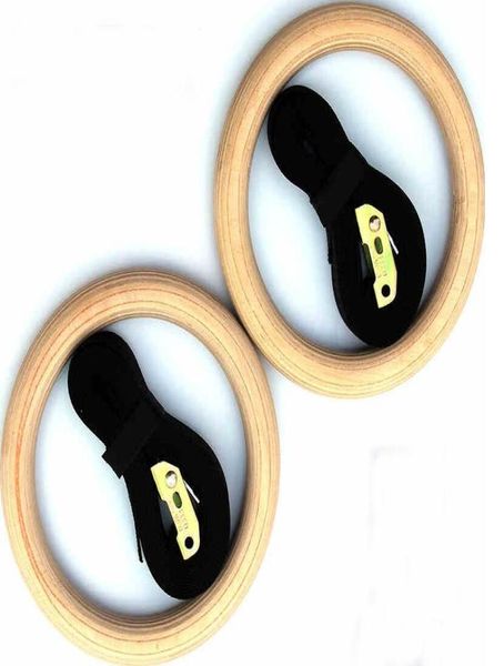 

wooden 28mm exercise fitness gymnastic rings gym exercise crossfit pull muscle ups 5846193
