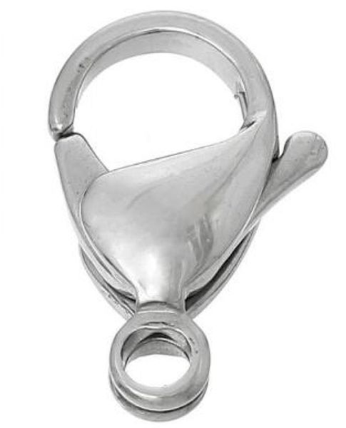

100 pcs 316l stainless steel lobster clasps for jewelry making necklace bracelet diy jewelry findings 7345807