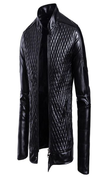 

fashion men motorcycle pu leather jackets autumn winter slim fit jackets male business fitness casual outwear coats6776243, Black;brown