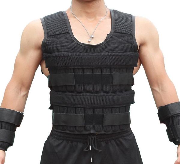 

loading weight vest for boxing weight training workout fitness gym equipment adjustable waistcoat jacket sand clothing8471088
