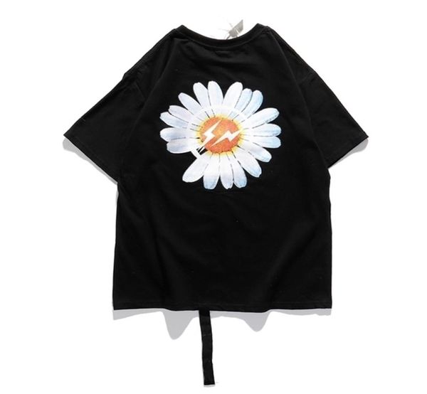 

trendy peaceminusone gdragon daisy tshirts men women summer loose casual fashion peaceminusone tees 2104205755440, White;black