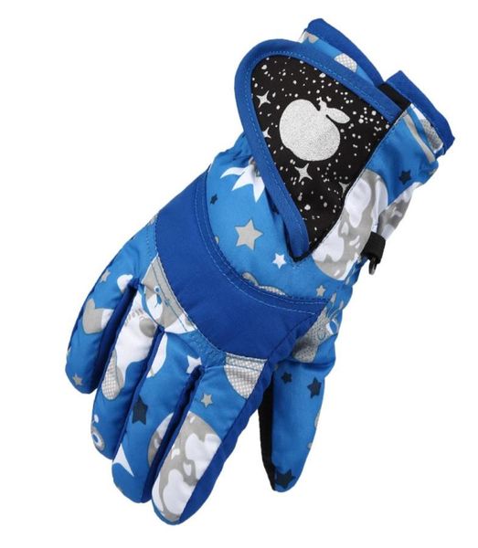 

oc010 children039s mittens child girls boys waterproof warm gloves winter professional ski snow kids windproof skiing snowboard4858227, White