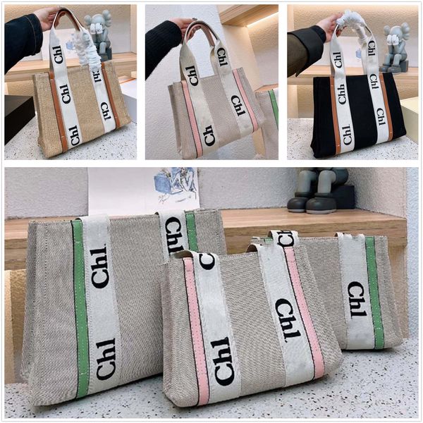 

quality luxury designer woody totes shopping bags canvas handbag crossbody bags shoulder bags travel beach bag wallet purses dhgate bags