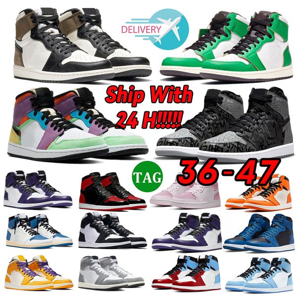 

1 basketball shoes men women 1s low olive black phantom reverse mocha lost found spider verse bred patent lucky green mens trainer sport sne