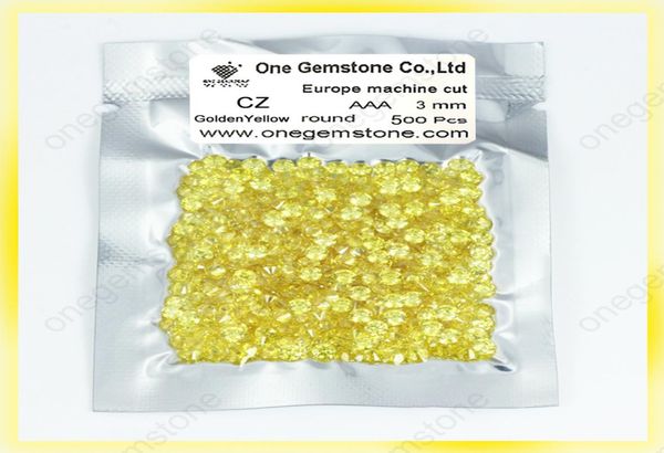 

wax setting cubic zirconia stones european machine 3mm golden yellow cz stones3924053, Black